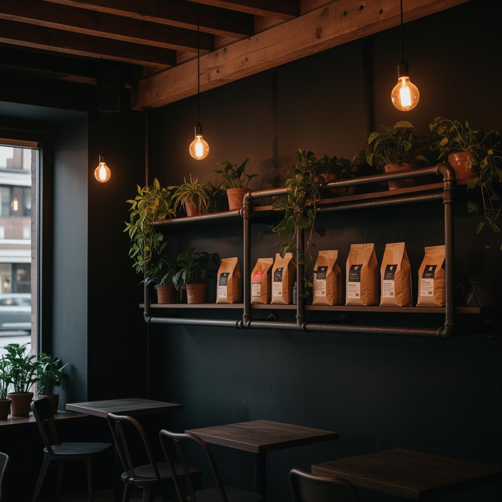 Industrial interior of The Burnout Society coffee shop